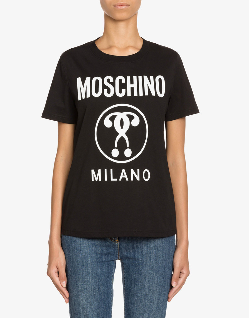 Moschino JERSEY T-SHIRT DOUBLE QUESTION MARK outlook