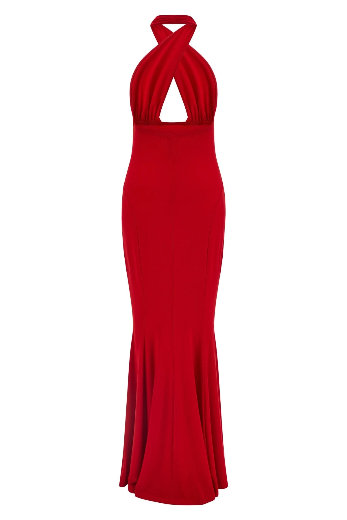 'Cross Halter Fishtail' dress - 3