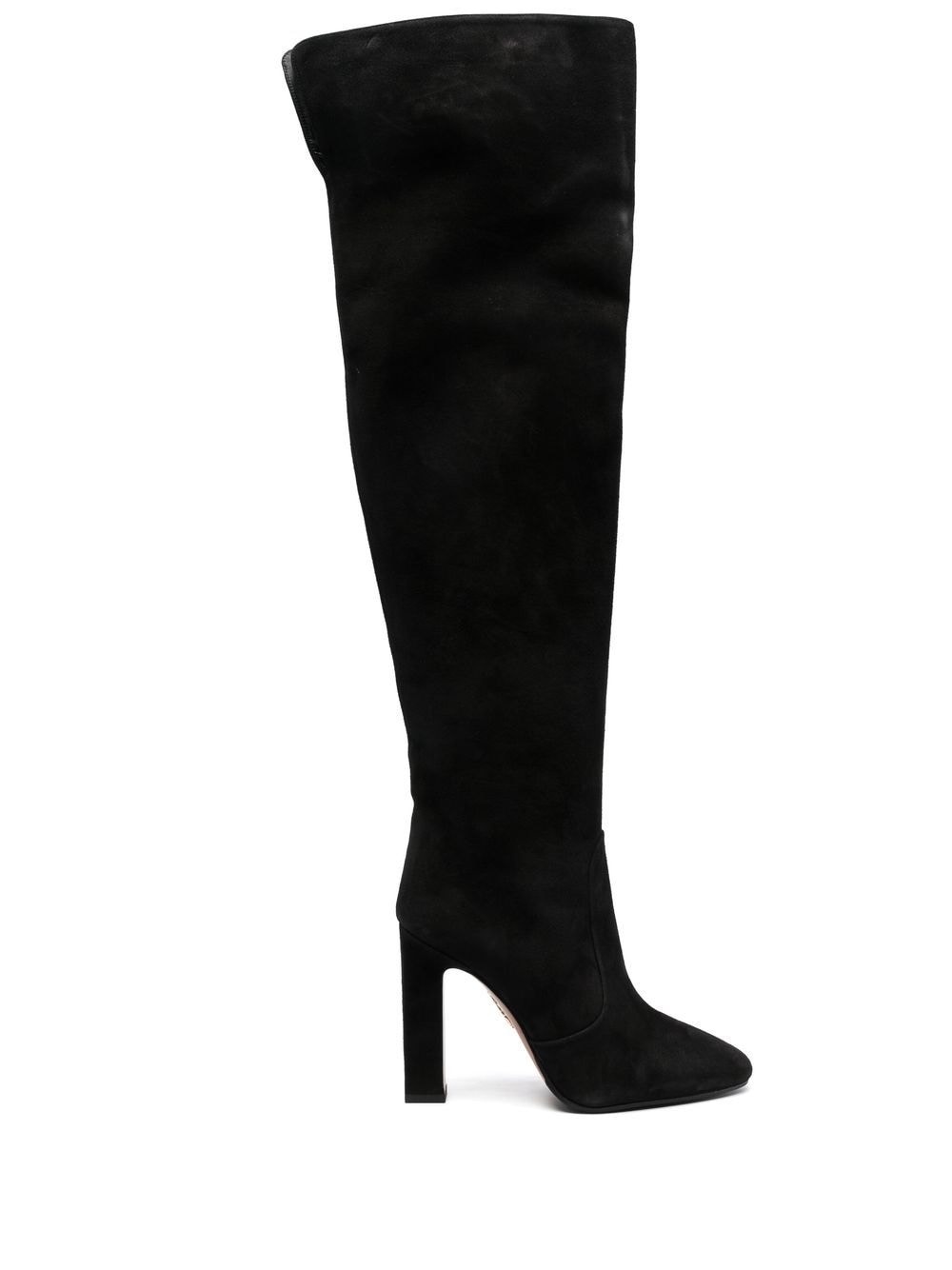 130mm knee-high suede boots - 1