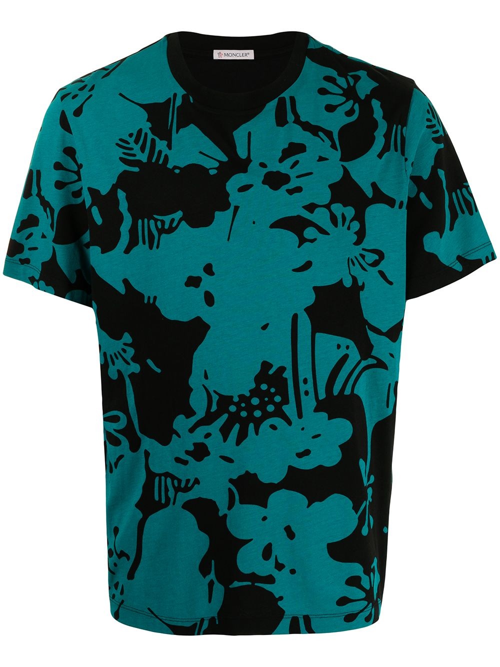 abstract-pattern short-sleeve T-shirt - 1