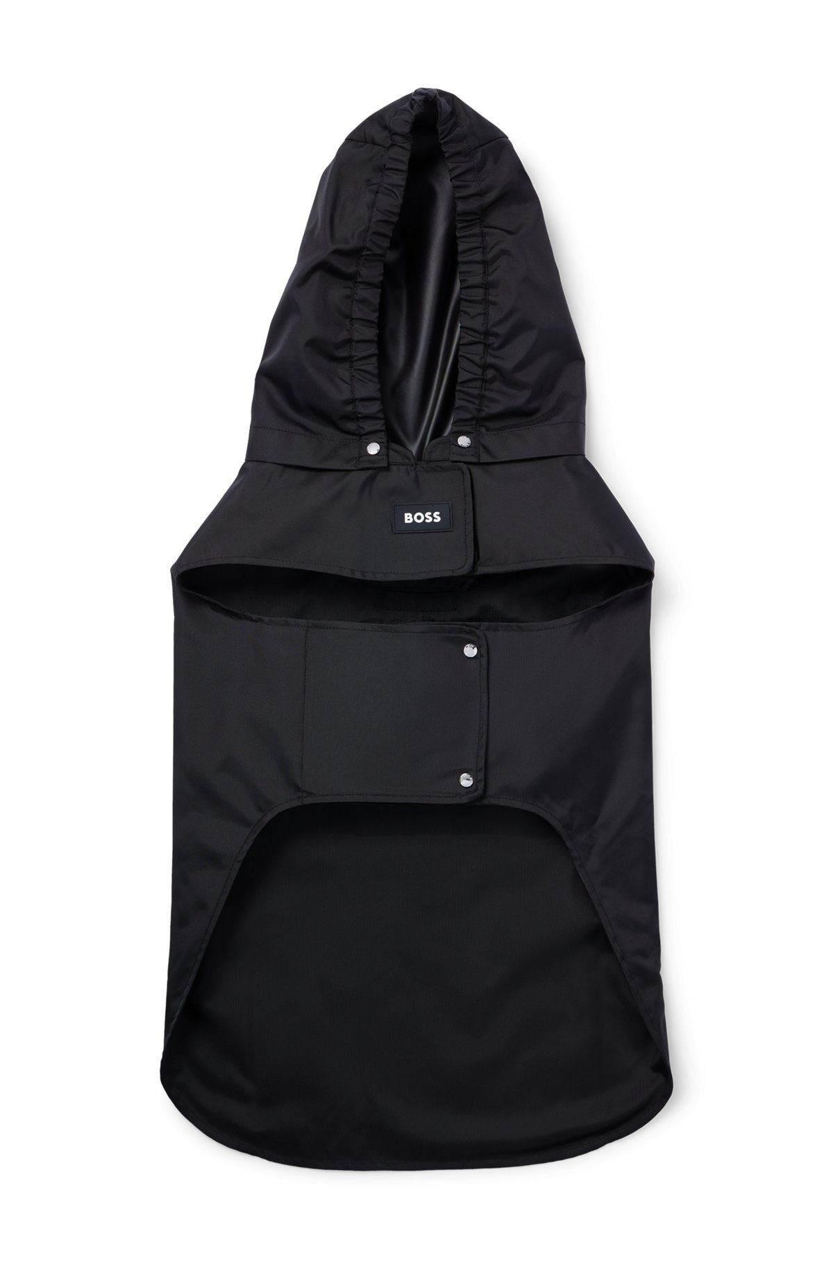 DOG RAINCOAT IN WATERPROOF FABRIC WITH CONTRAST LOGO - 1