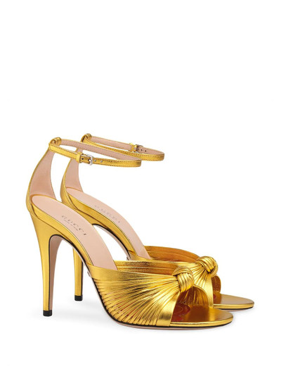 GUCCI metallic 105mm sandals outlook