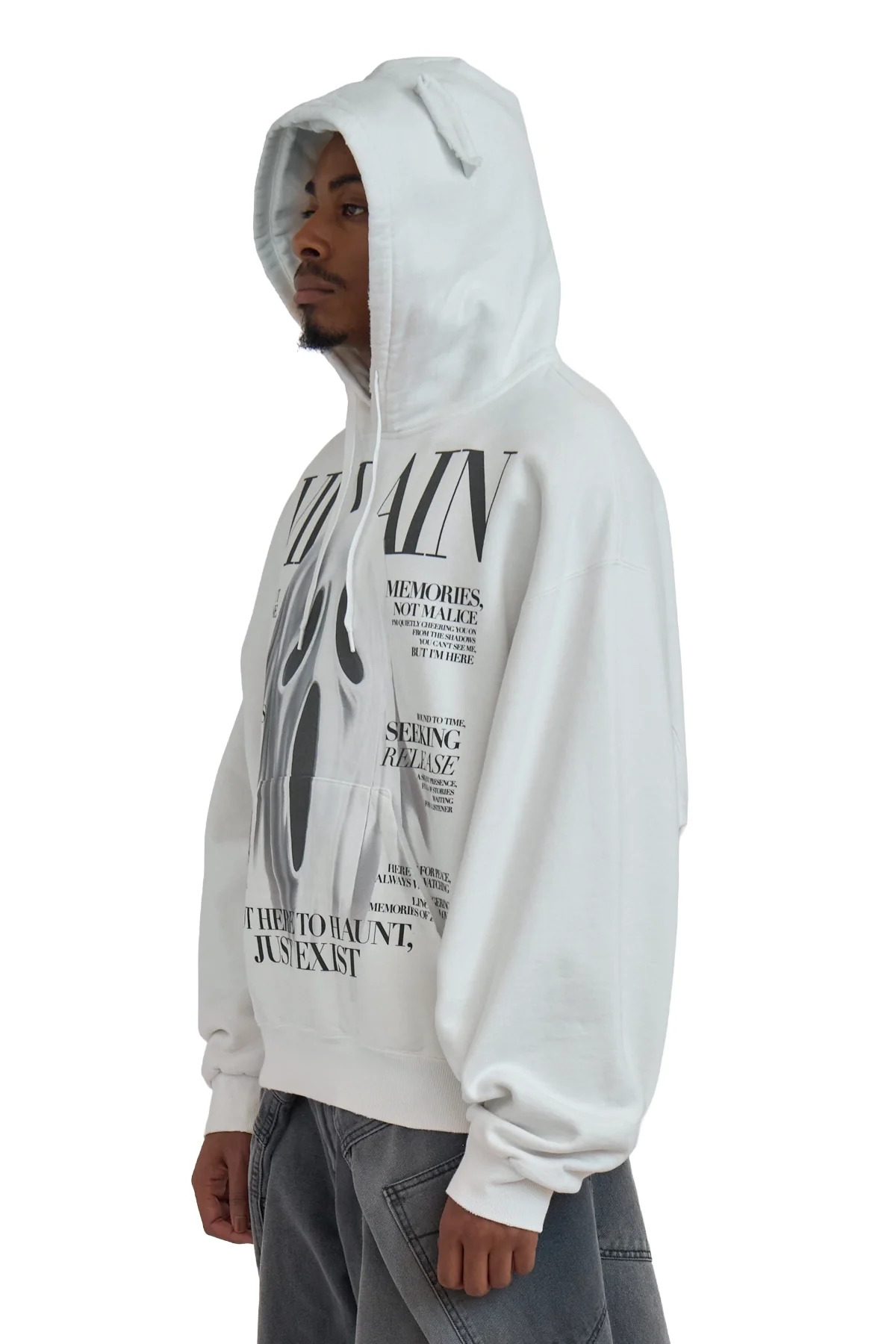 Doublet Villain Cover Print Hoodie White - 4