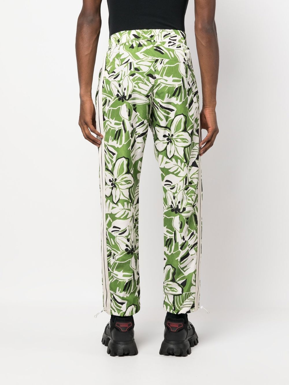 floral-print straight-leg trousers - 4