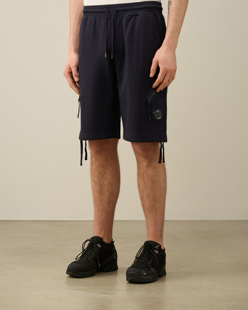 C.P. Company Diagonal Raised Fleece Zipped Pocket Shorts outlook