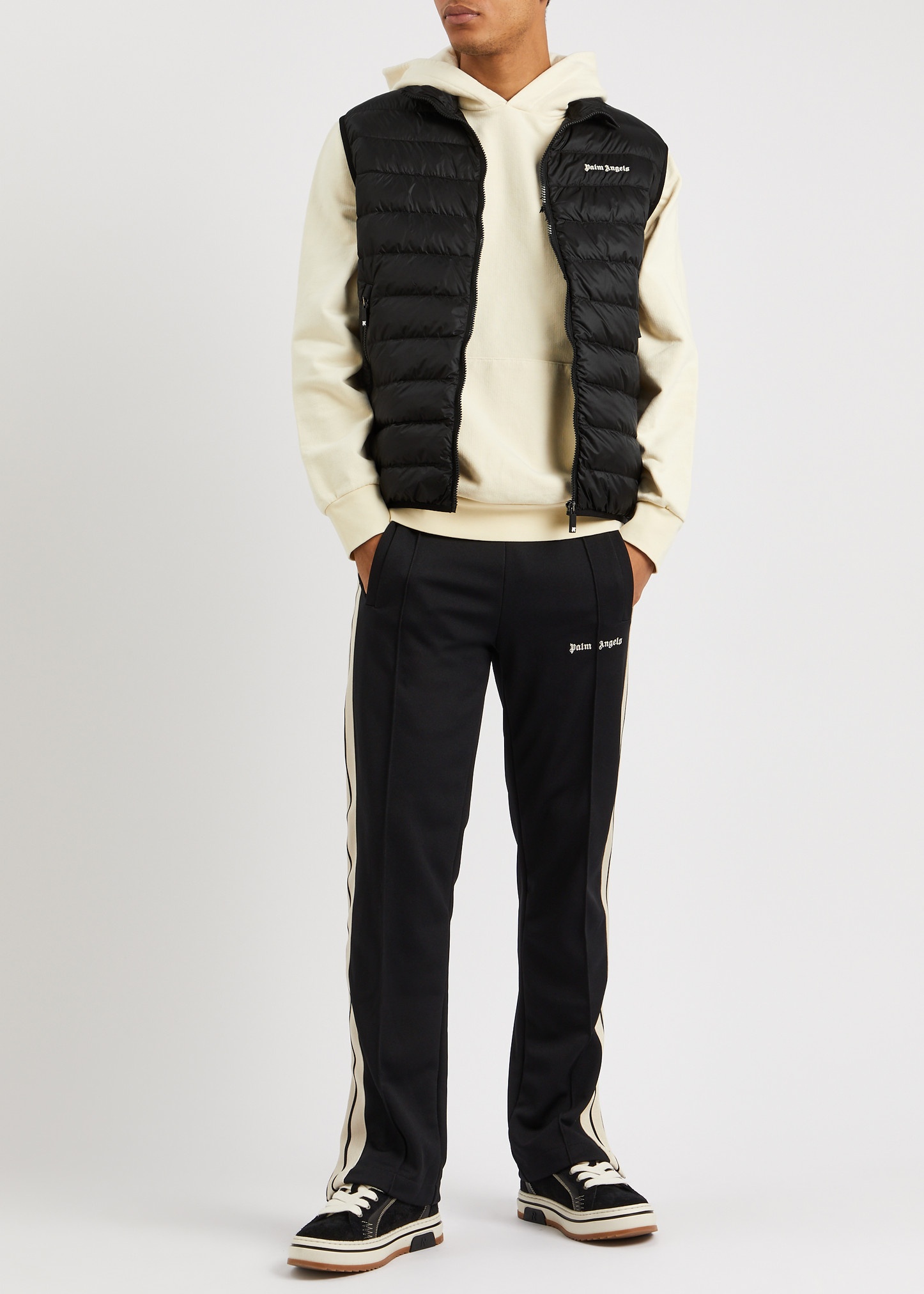 Logo quilted shell gilet - 4