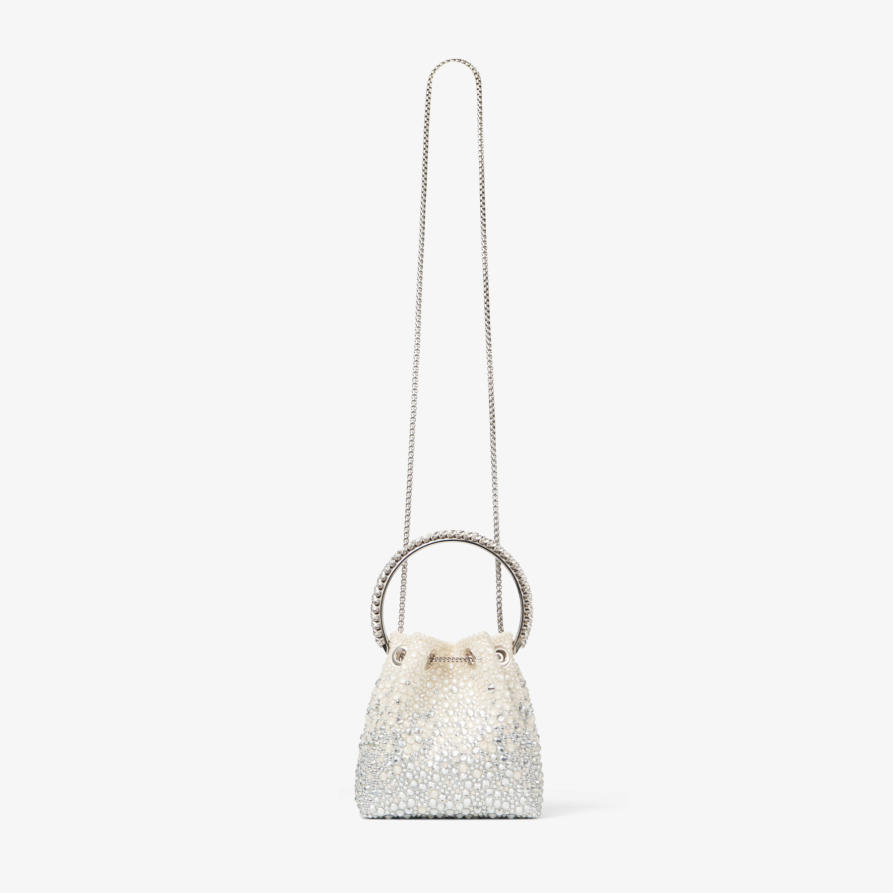 Bon Bon
Ivory Satin Crystal Bag - 5