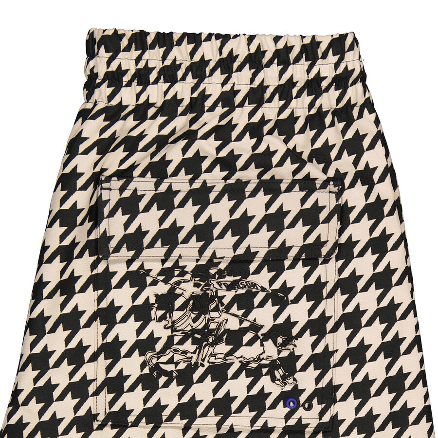 Burberry Workwear Houndstooth-Pattern Elasticated-Waist Trousers - 3