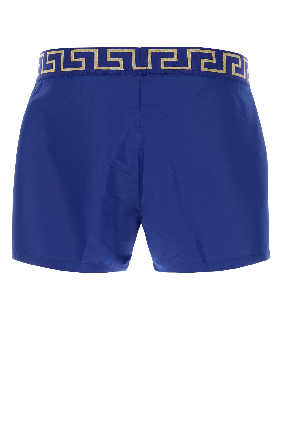 Electric blue polyester swimming shorts - 2