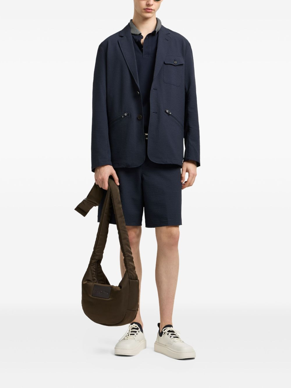 Single-Breasted Blazer Jacket - 3