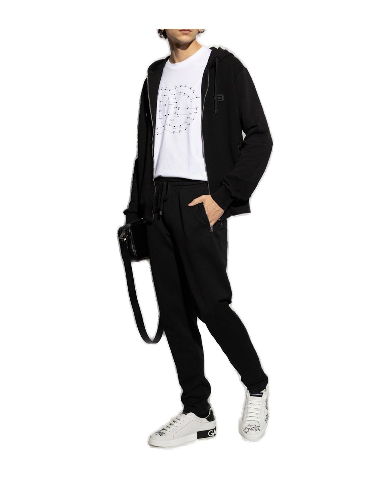 Logo Plaque Jersey Hoodie - 4