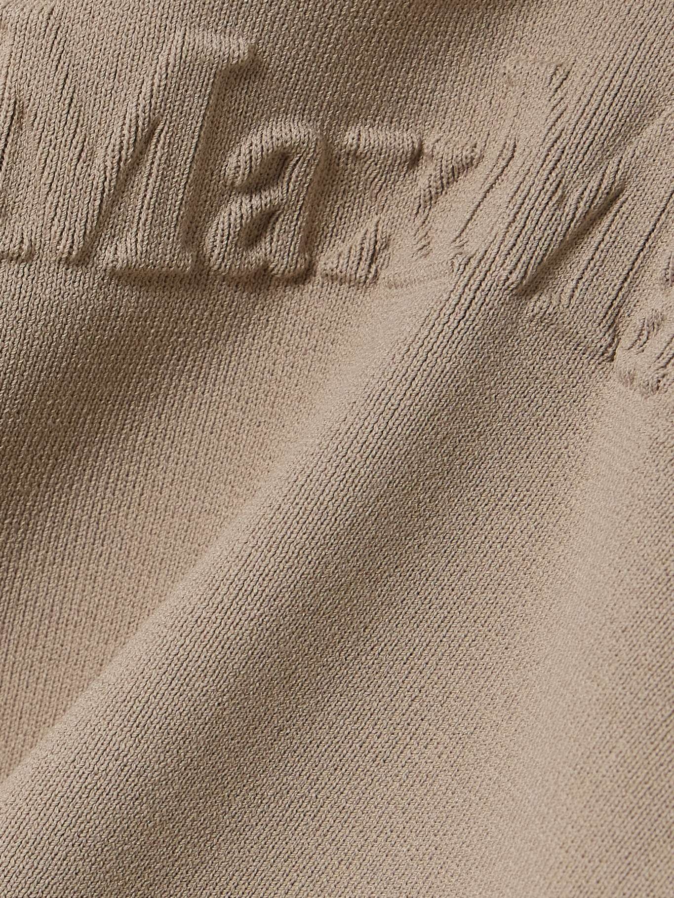 Embossed knitted tank Beige - 5