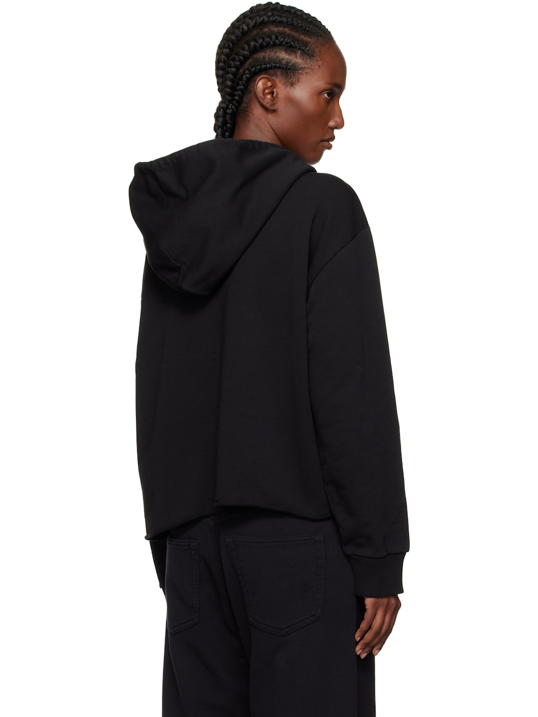 Black Logo Patch Hoodie - 3