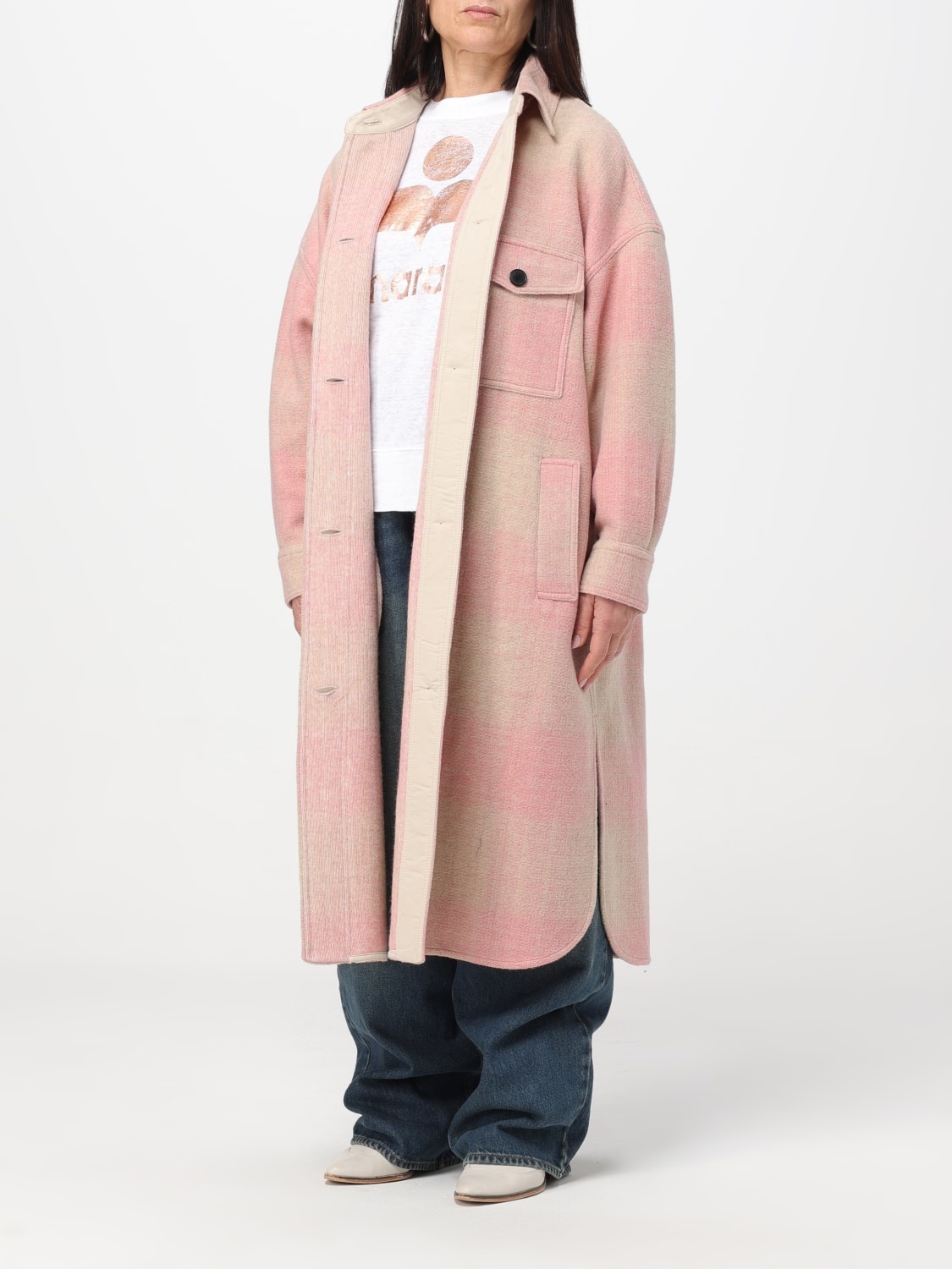 ISABEL ÉTOILE MARANT ピンク ダンテコート Isabel Marant Étoile + Dante Coat