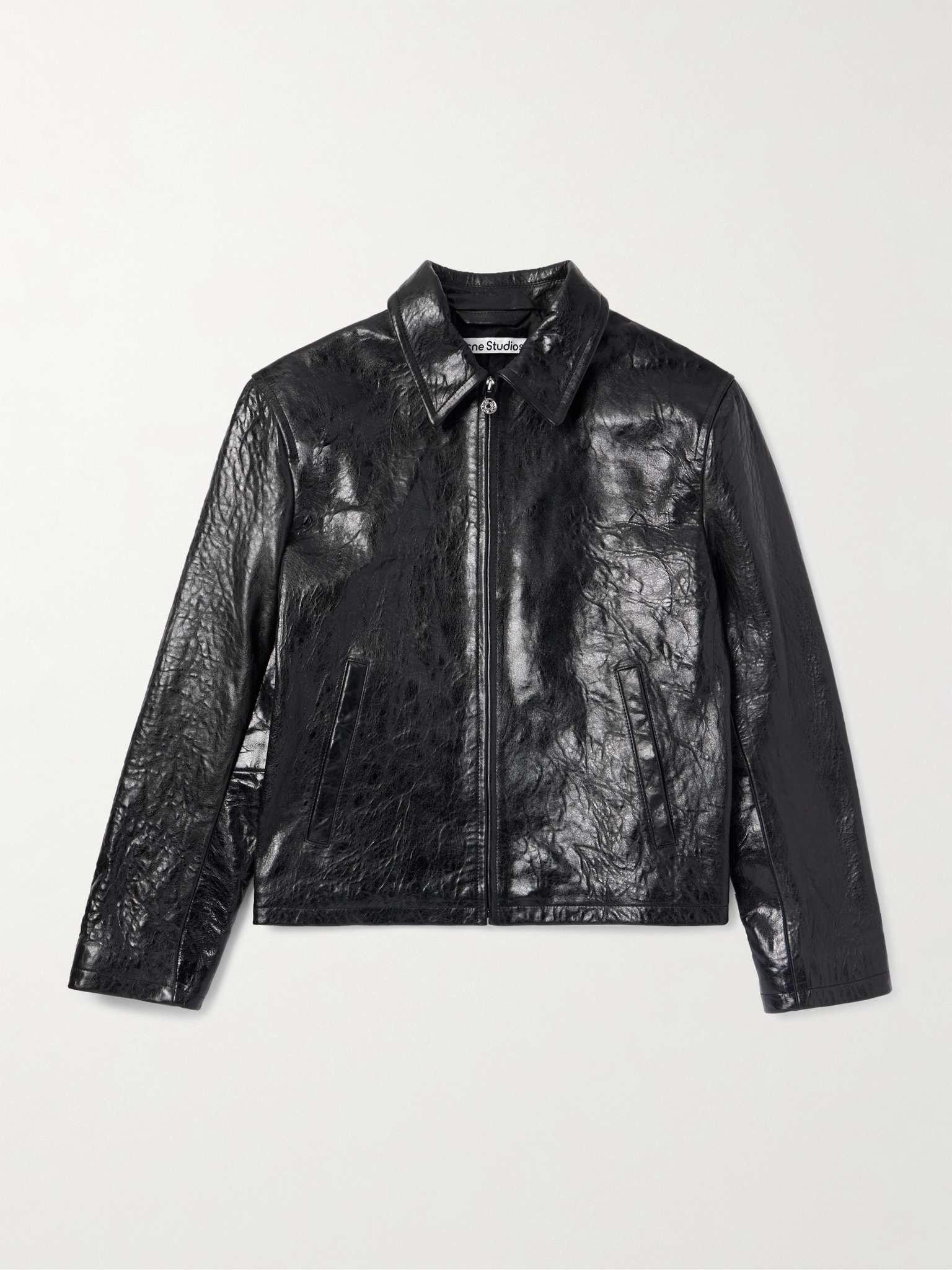 Acne Studios Distressed Leather Jacket | REVERSIBLE