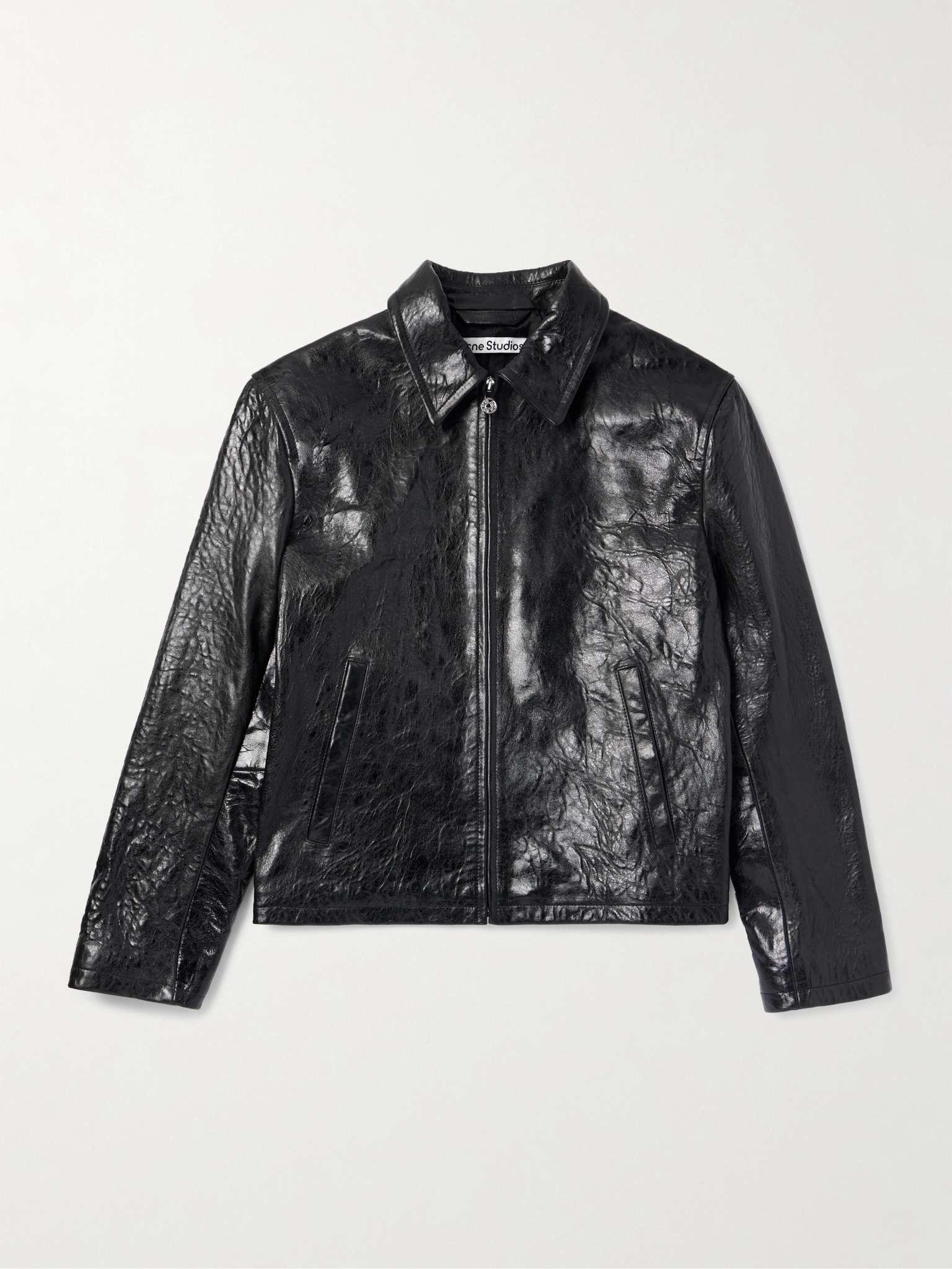 Distressed Leather Jacket - 1