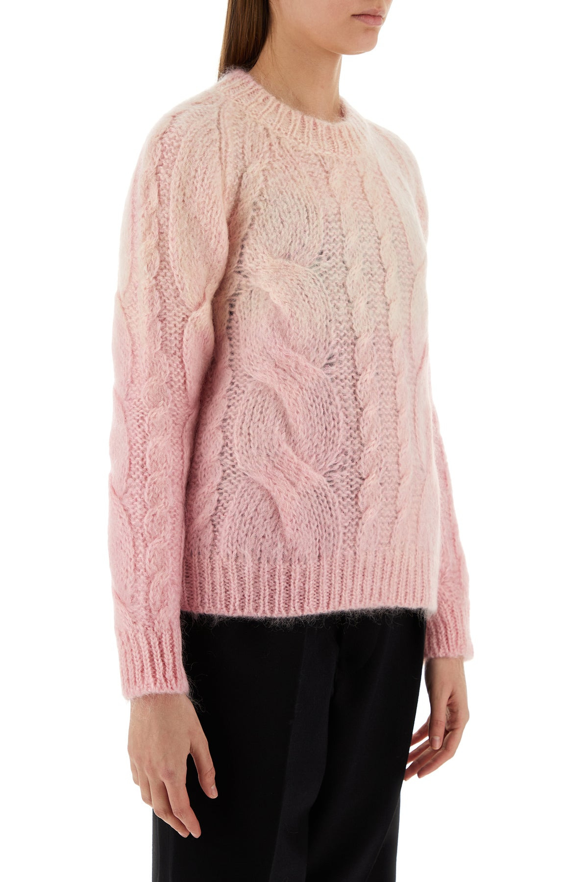 Pink mohair blend sweater - 3