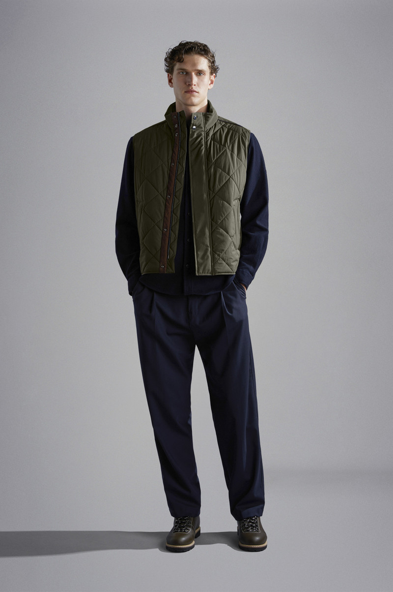Paul & Shark QUILTED VEST WITH ALCANTARA® DETAILS outlook