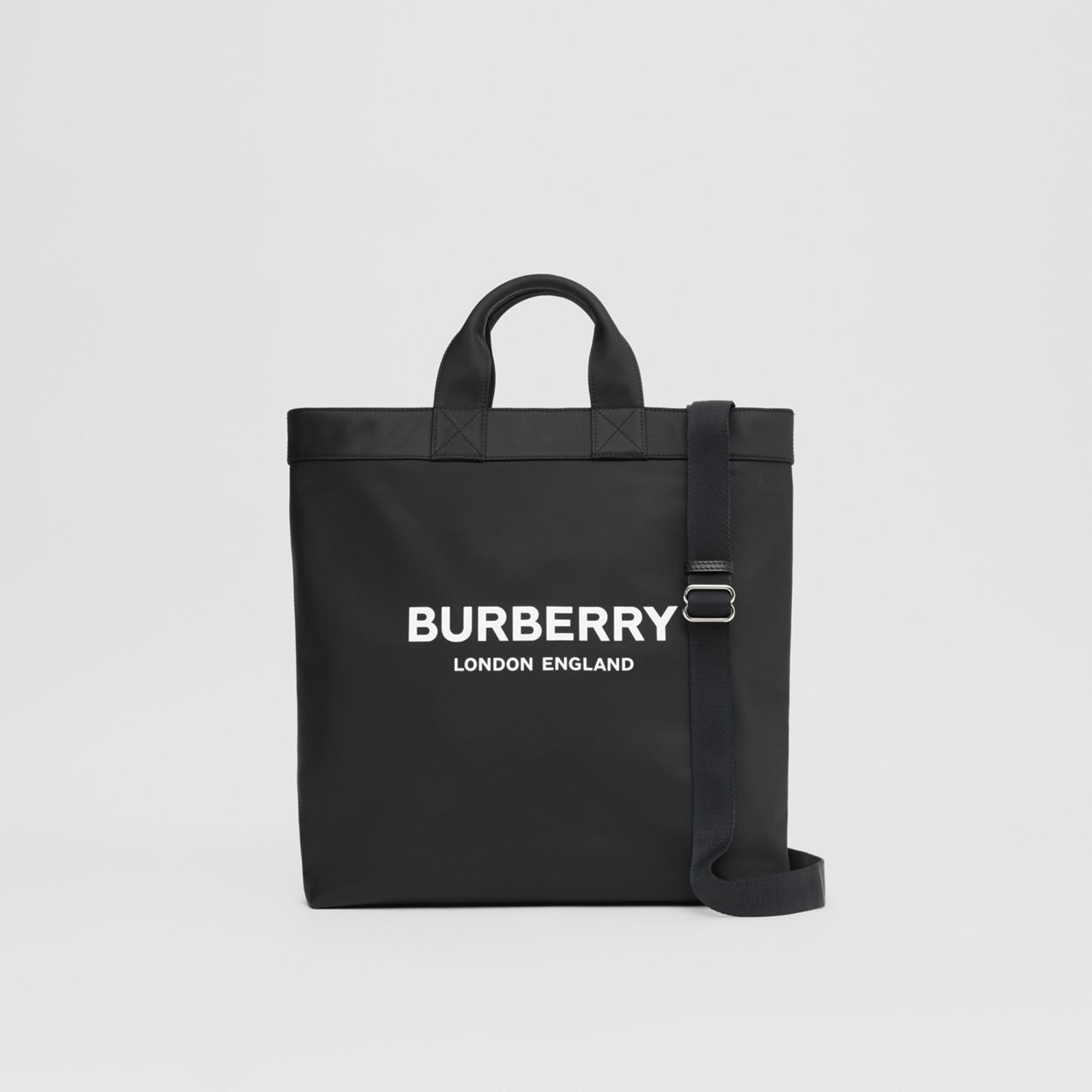 Logo Print Nylon Tote - 11