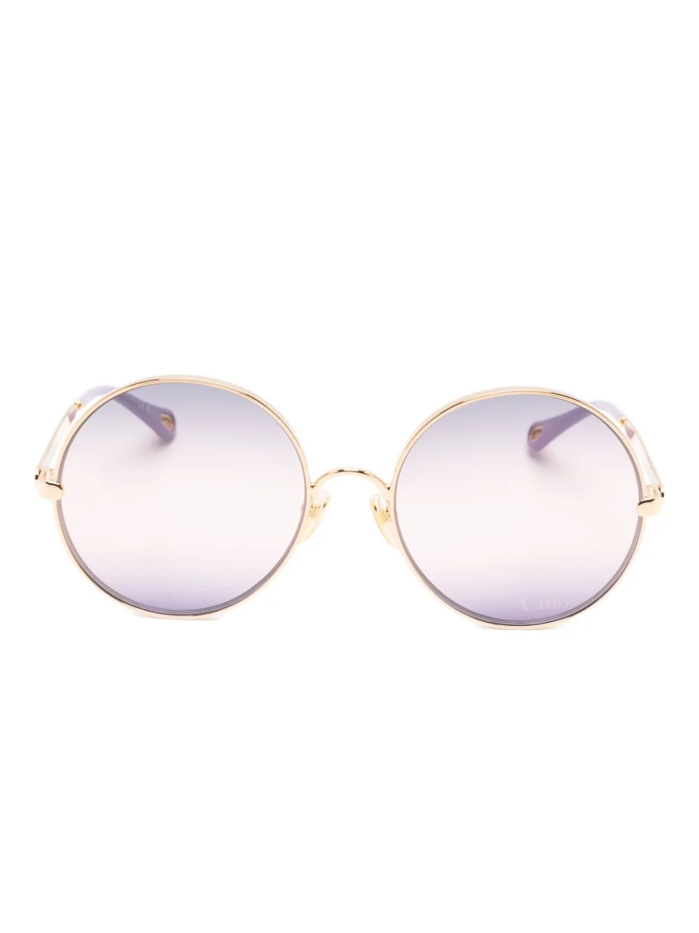 round-frame sunglasses - 1