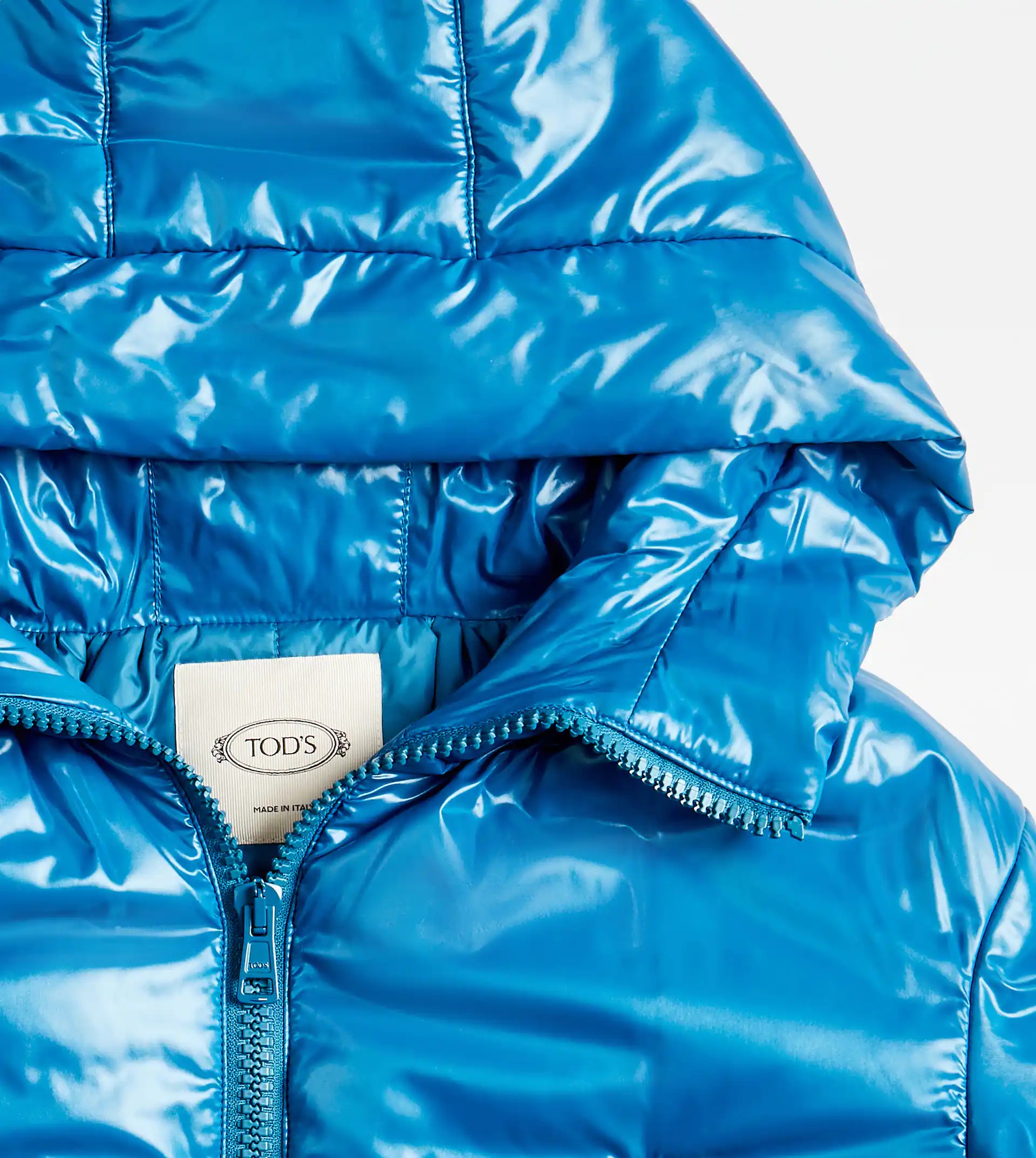 SHORT PADDED JACKET - LIGHT BLUE - 2