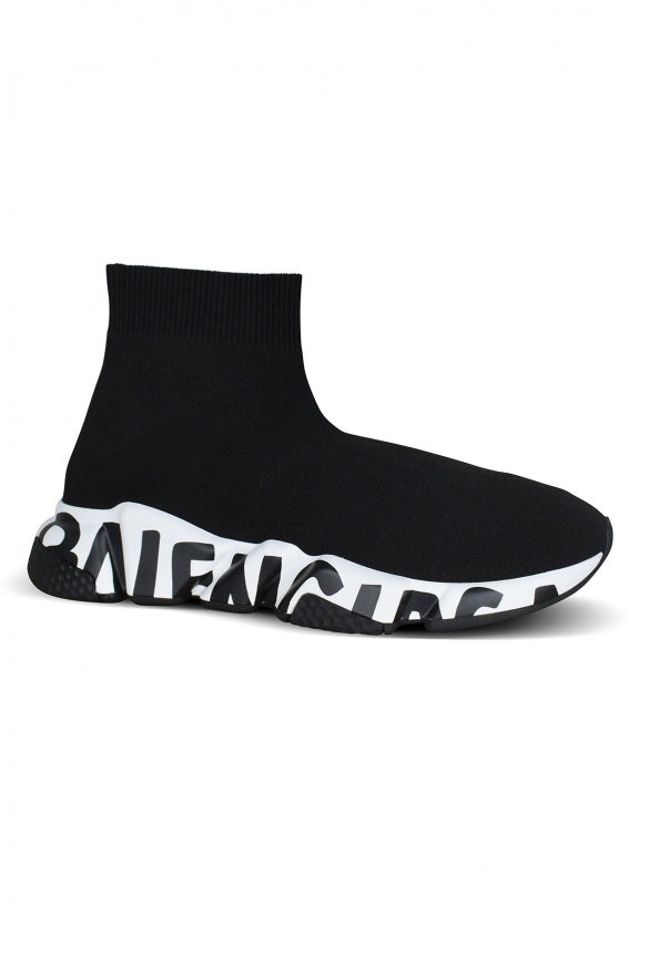 Balenciaga Men Speed Graffiti Sneakers - 2