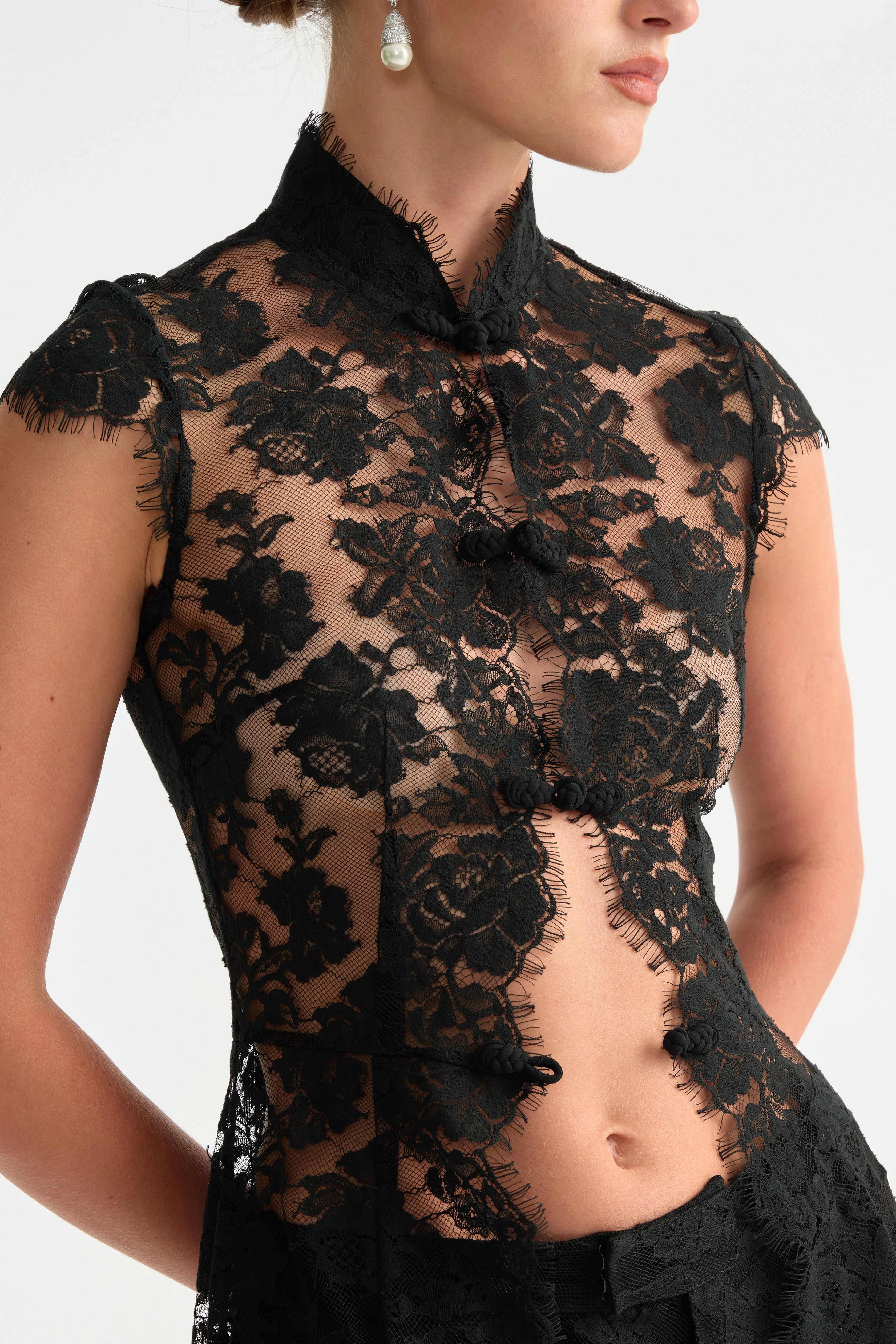 SAPHINA LACE TOP - 1