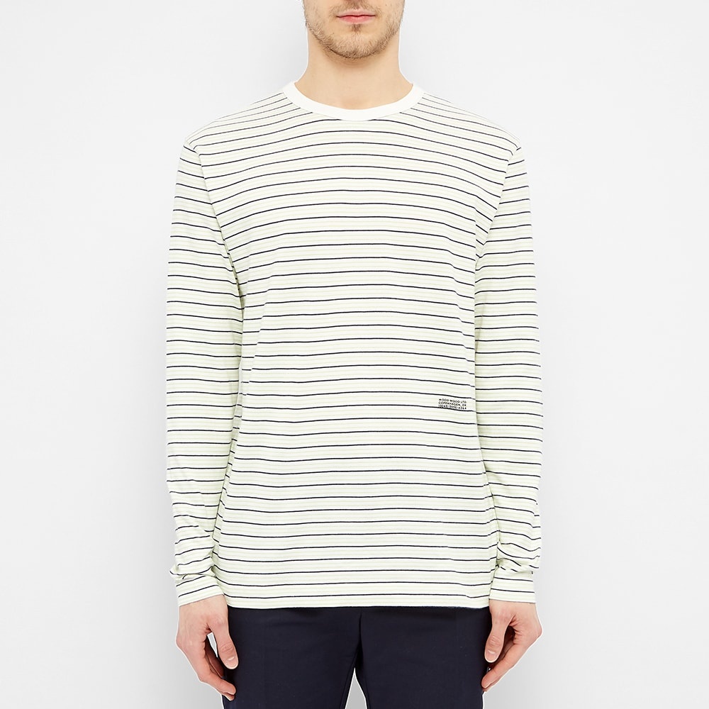 Wood Wood Long Sleeve Viggo Stripe Tee - 3