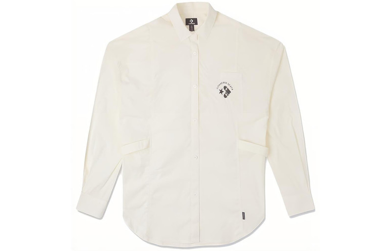 Converse (WMNS) Converse Skateboard Shirt 'White' 10026167-A01 outlook