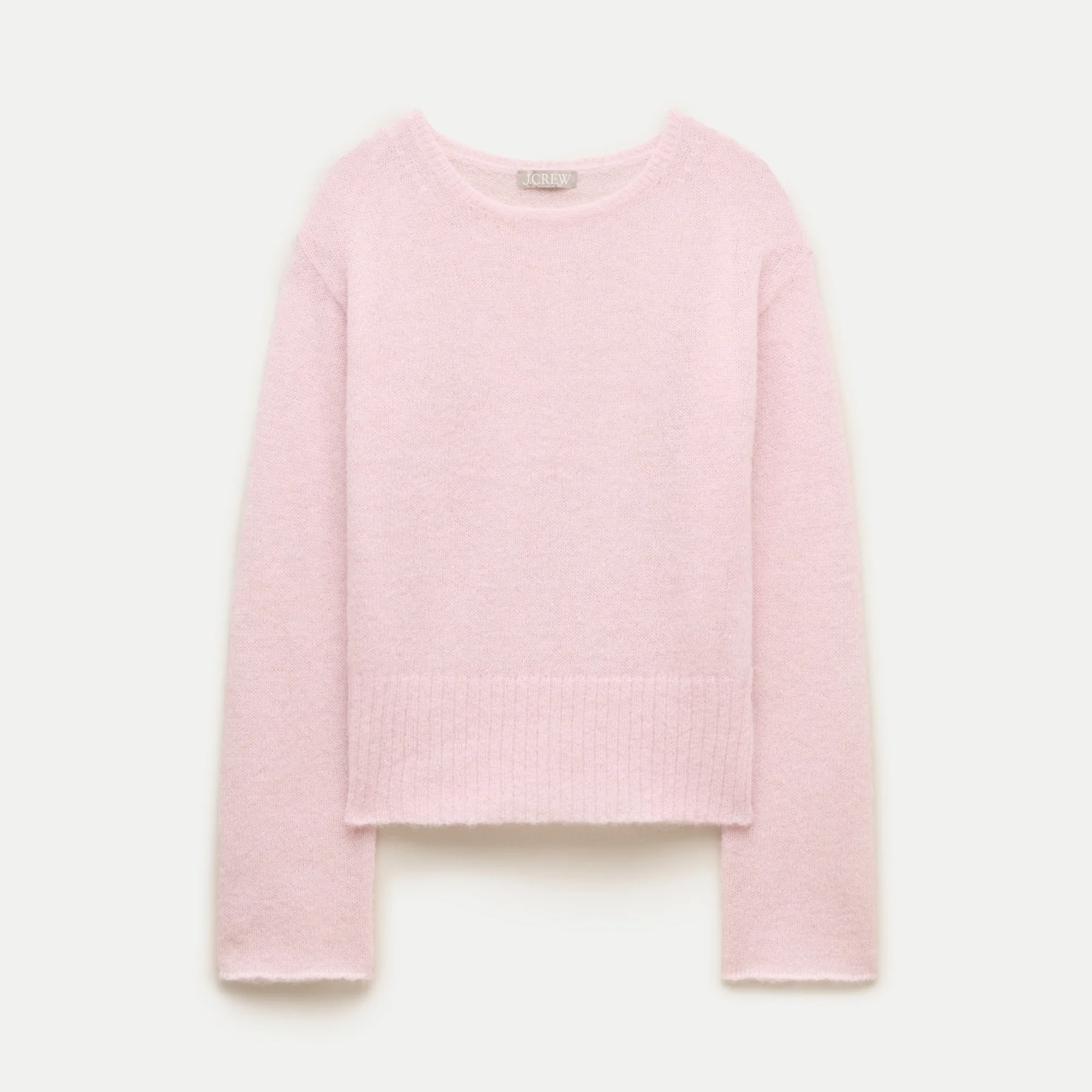 High rib pullover sweater in Italian yarn - 1