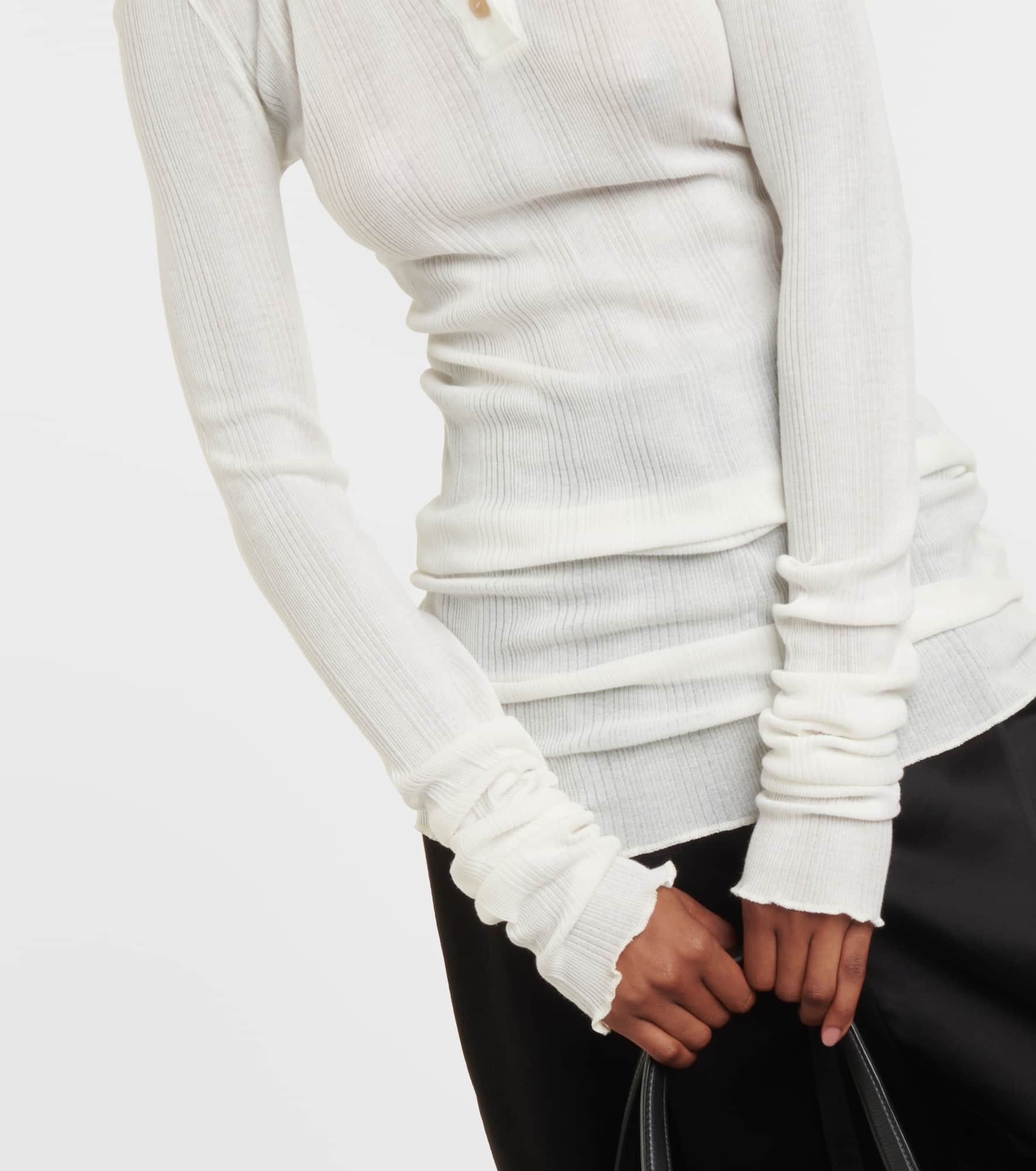 Byron cotton-blend jersey top - 5