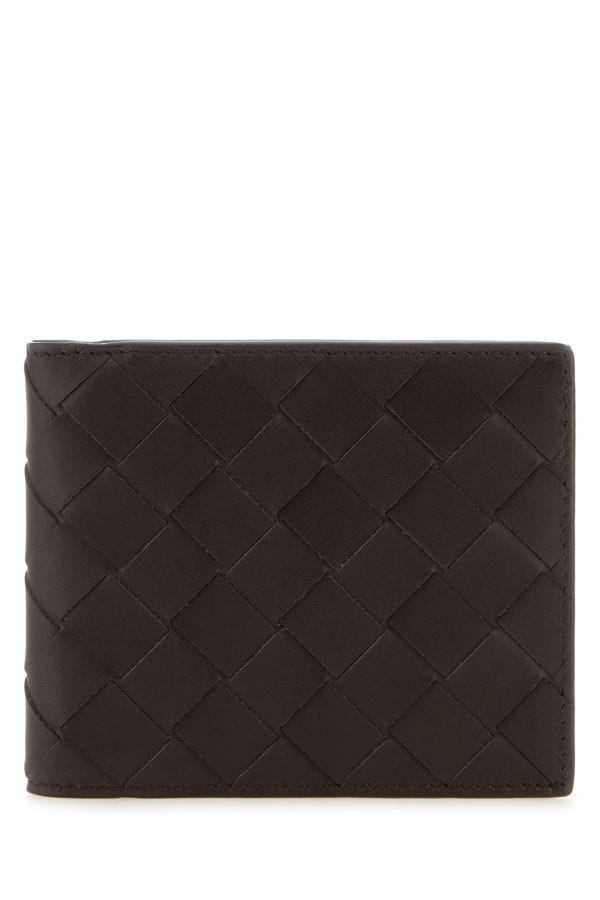 Dark brown leather wallet - 1