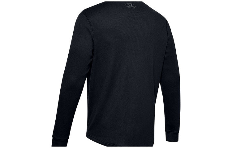 Under Armour Waffle Henley Thermal Shirt 'Black' 1302356-001 - 2