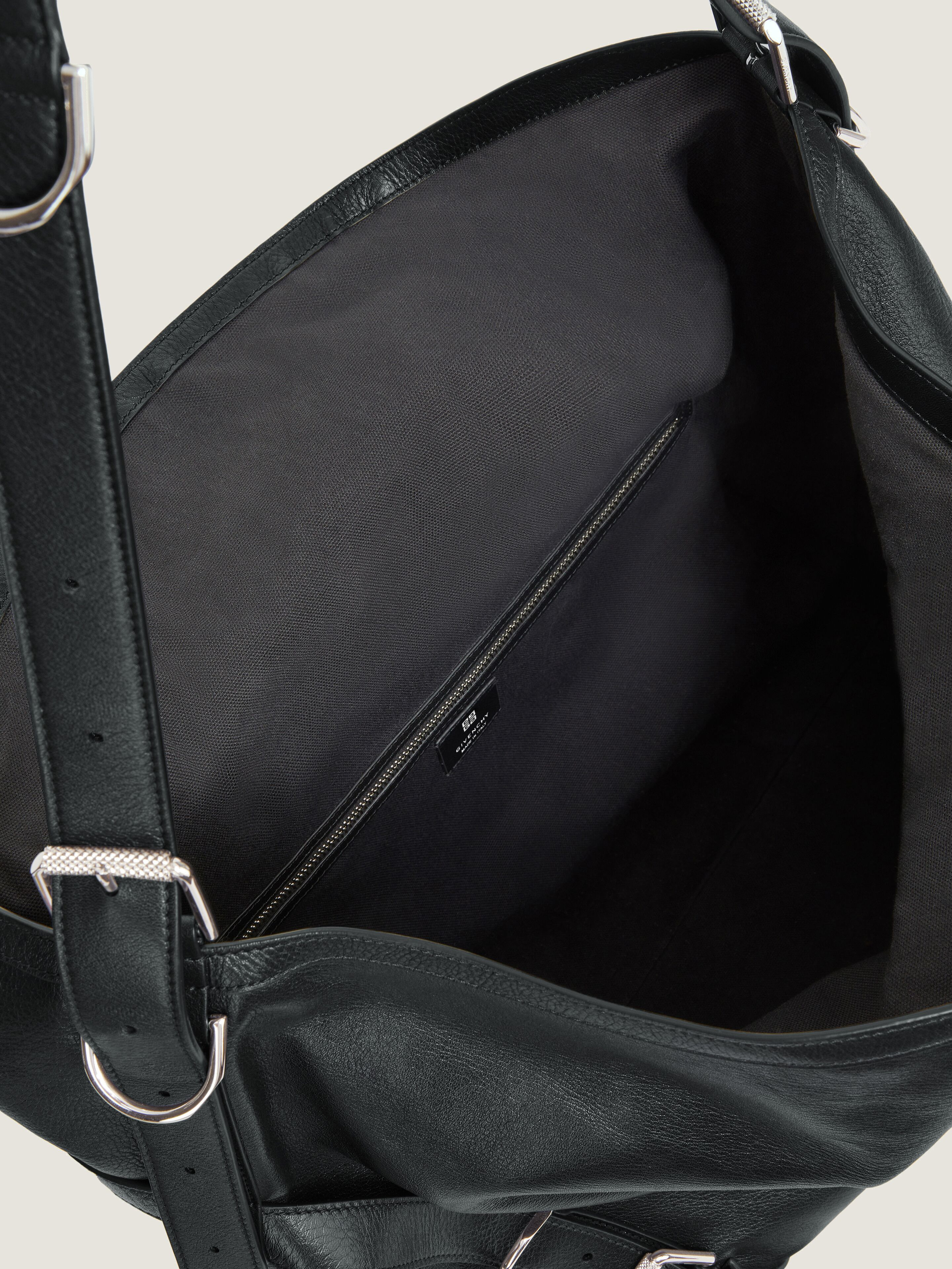 LARGE VOYOU BAG IN GRAINED LEATHER - 4