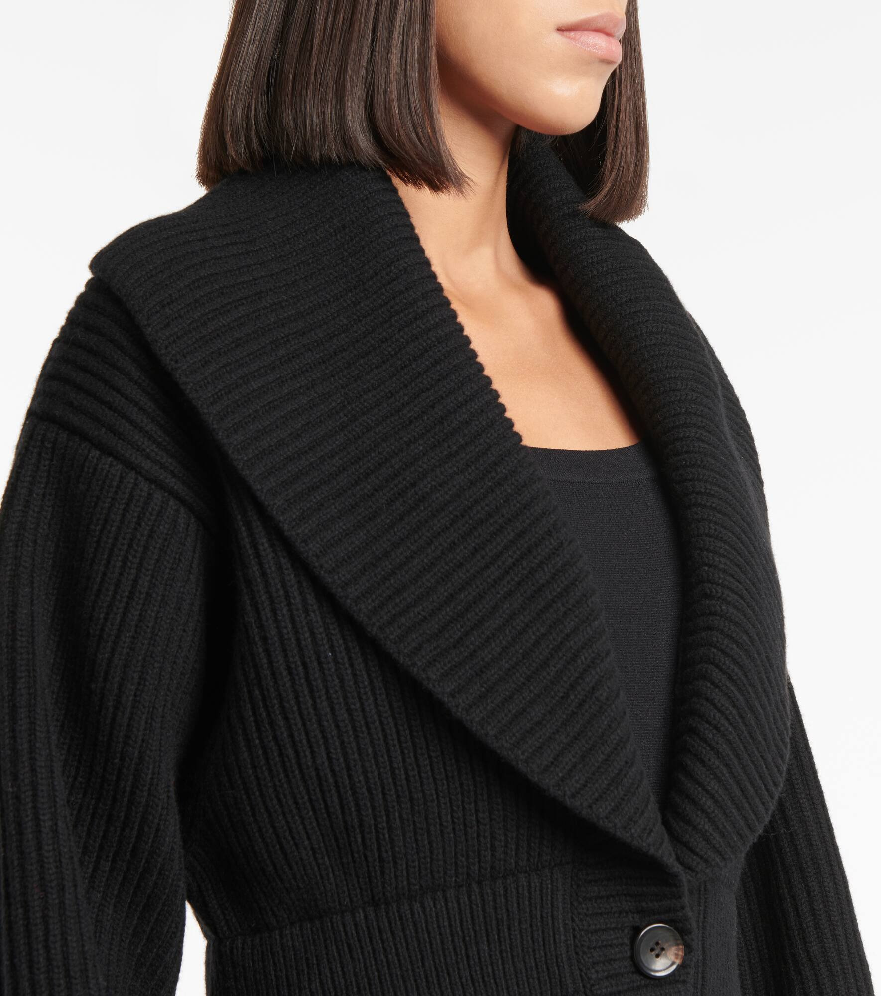 Wool and cashmere peplum cardigan - 4