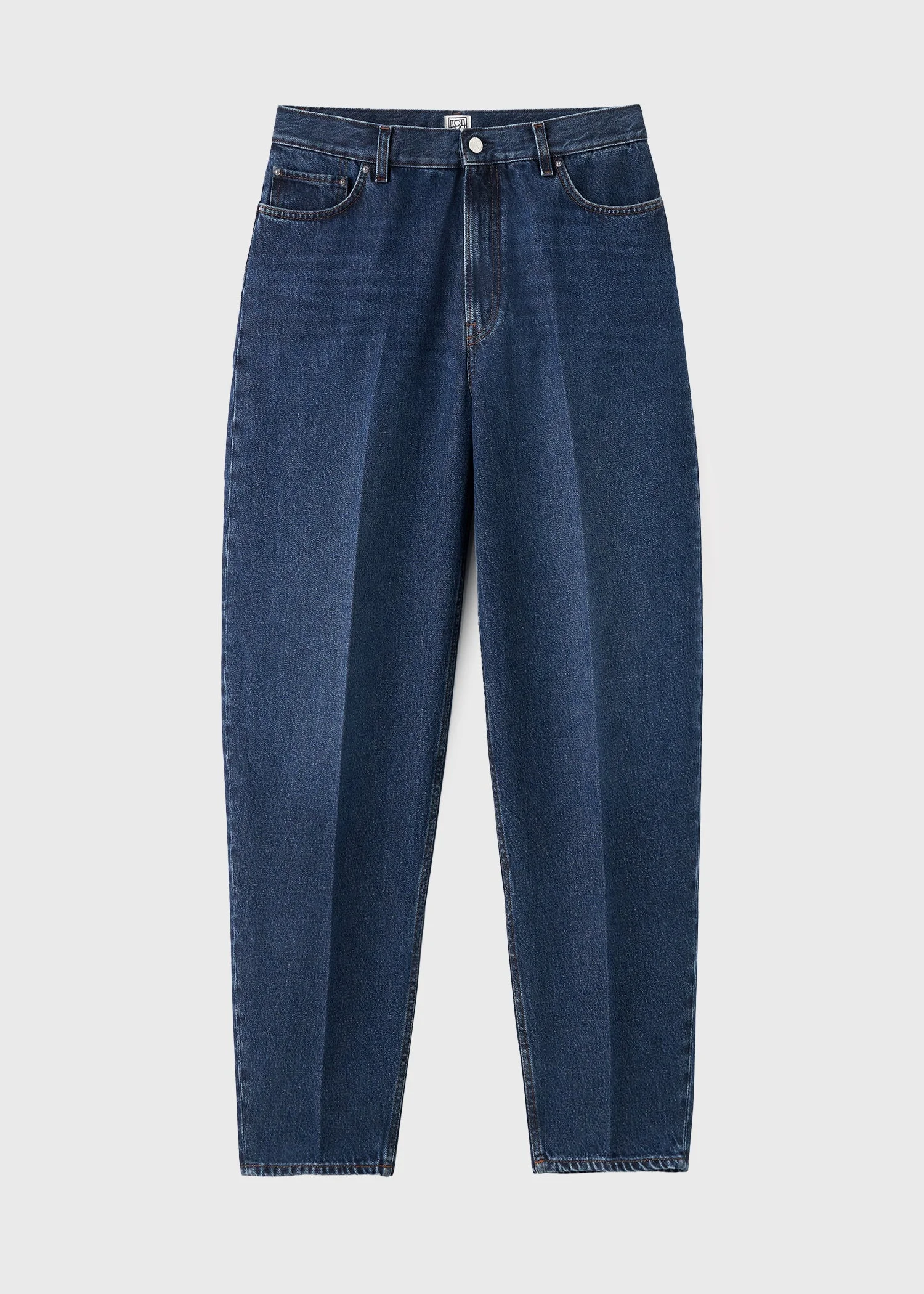 Wide tapered leg denim dark blue - 1