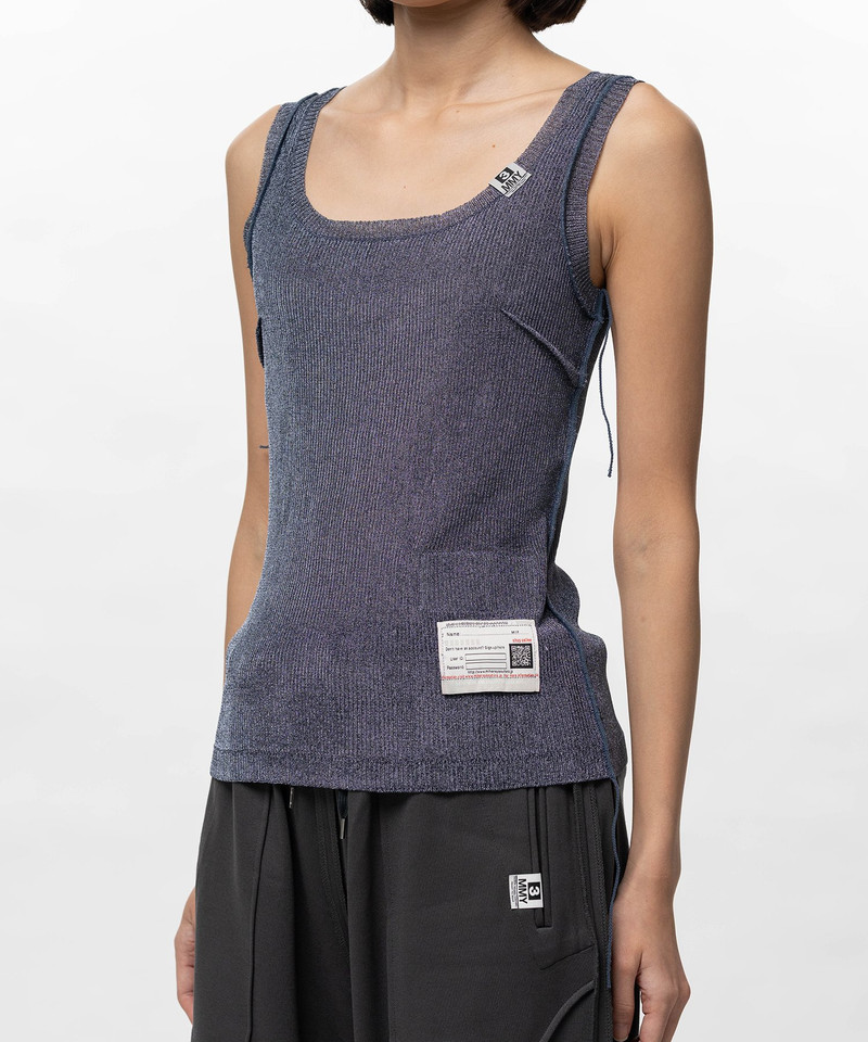 Inside-Out Glitter Knit Tank-top 15