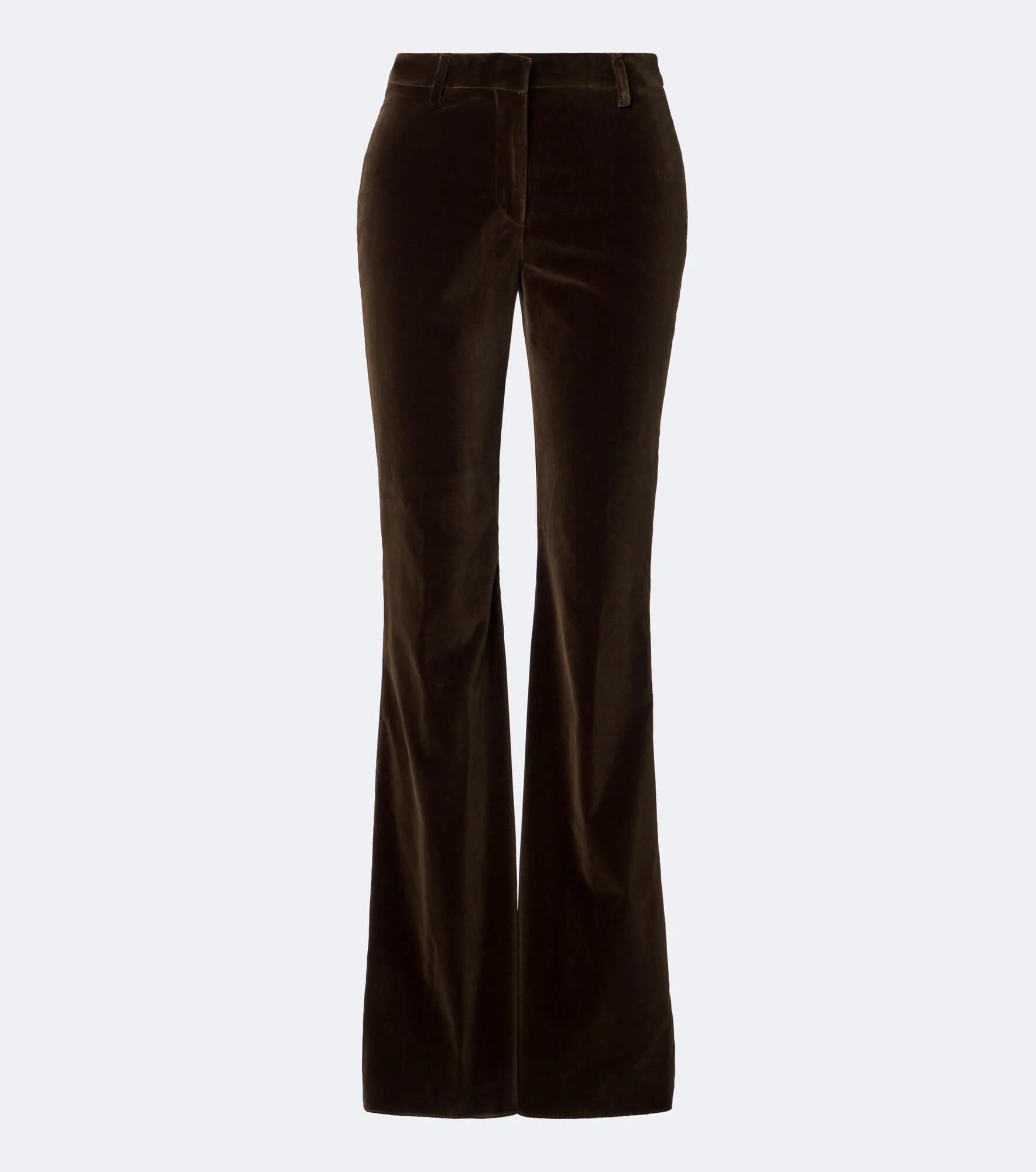 Cotton velvet flared pants - 1