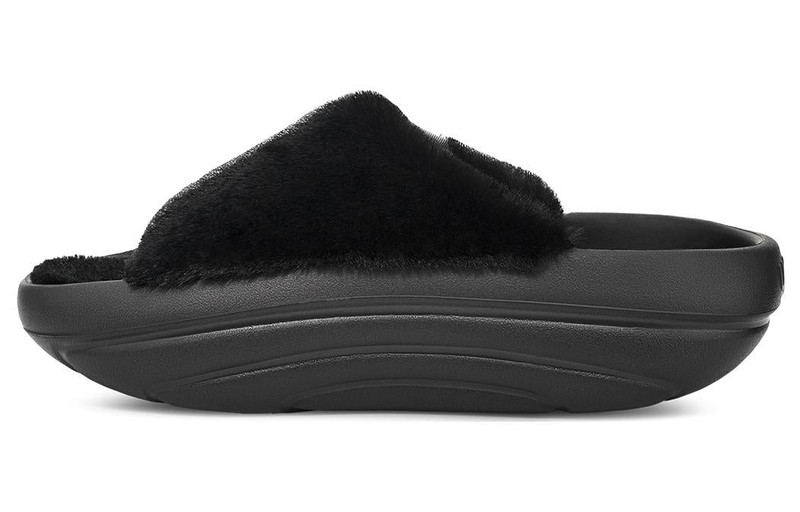 UGG (WMNS) UGG FoamO UGGplush Slide 'Black' 1143849-BLK outlook