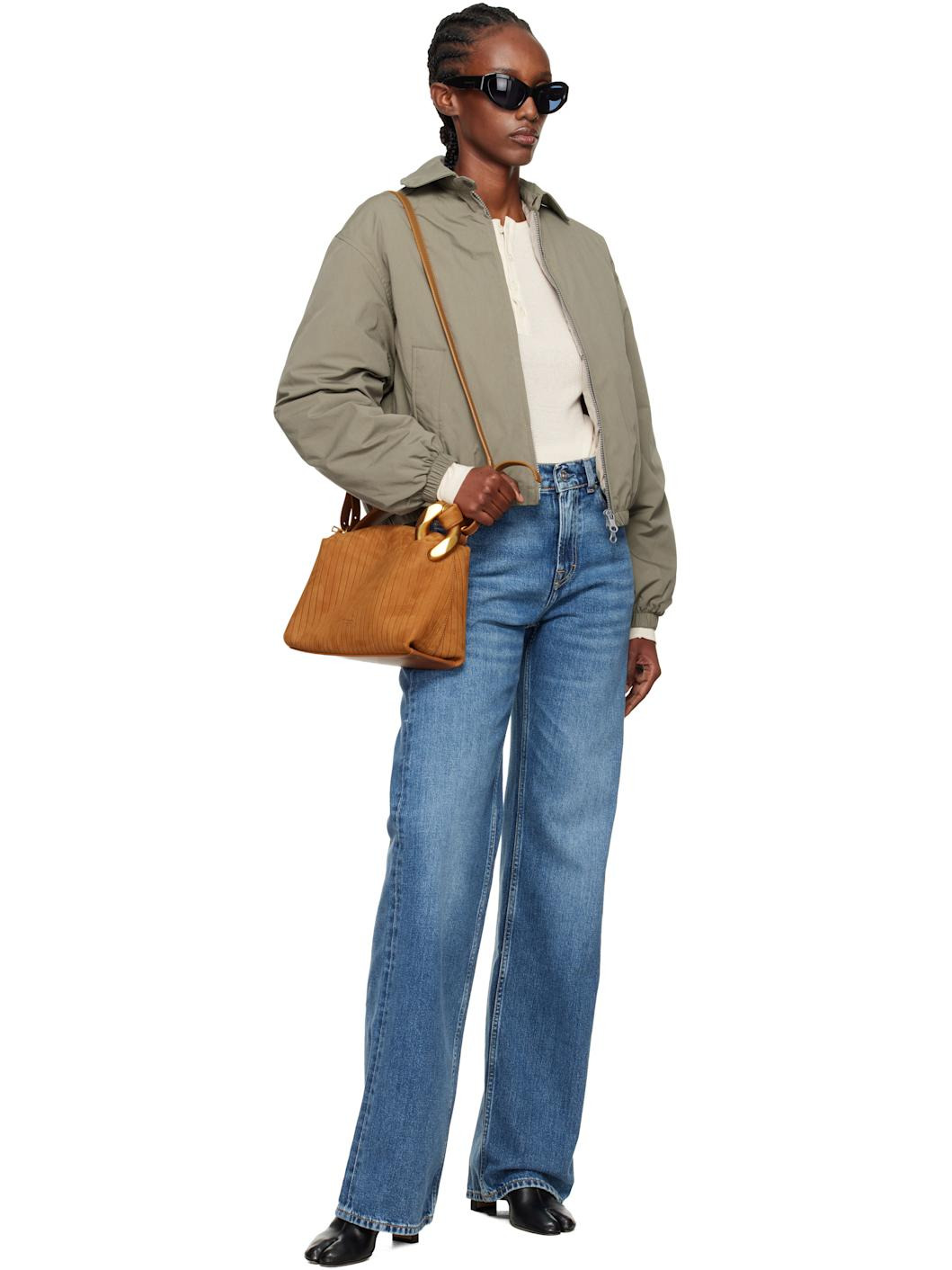 Khaki Cropped Avenue Puffa Jacket - 4