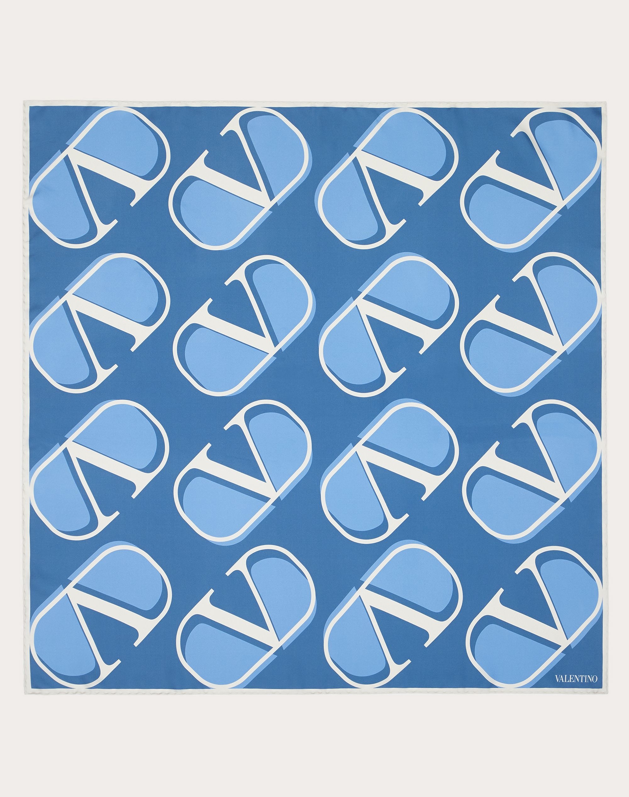 VLogo Signature print silk foulard 90x90 cm - 1