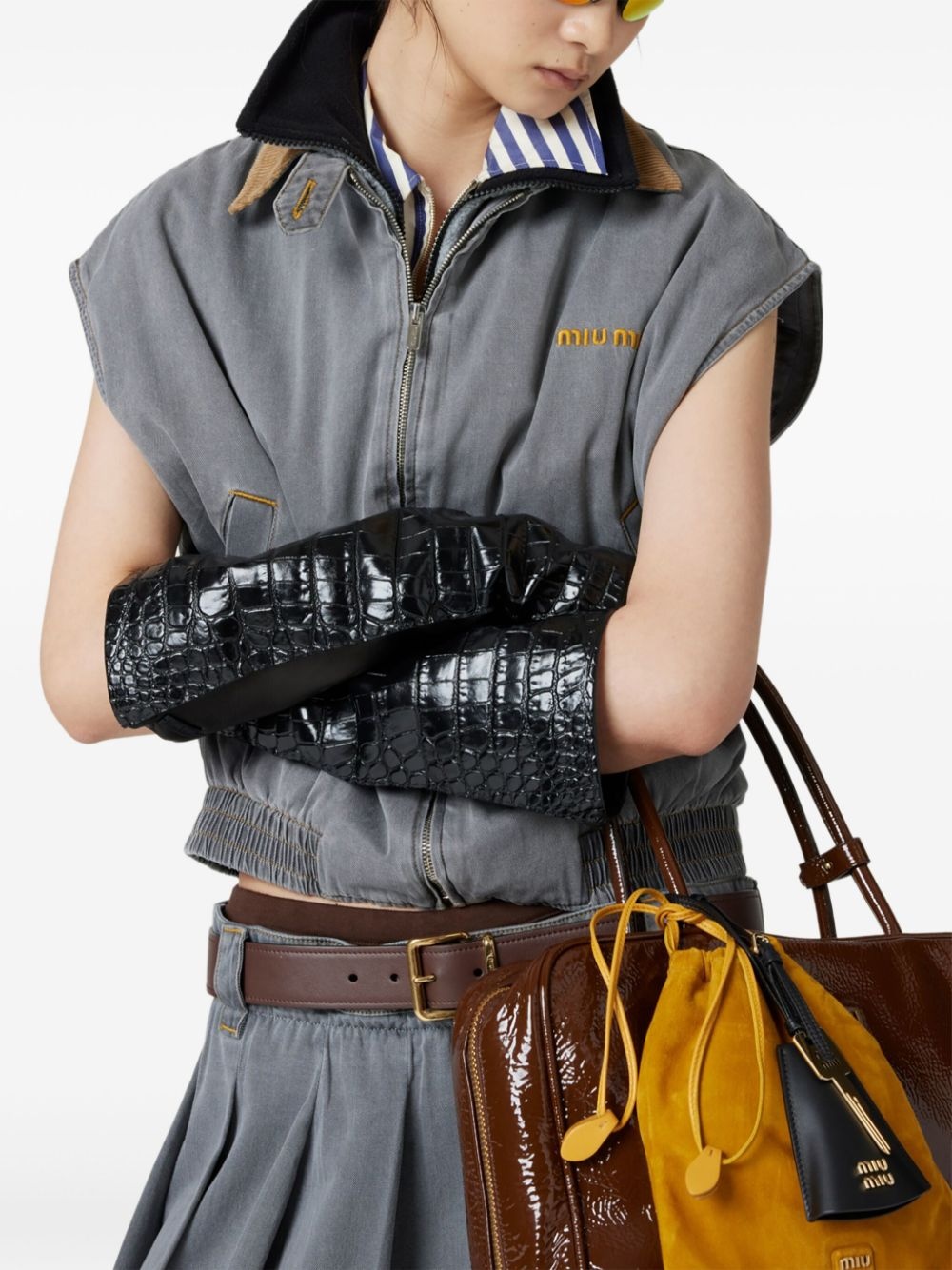 chambray vest - 4
