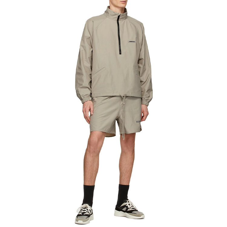 Fear of God Essentials FW20 Half-Zip Track Jacket Moss FOG-FW20-188 - 4