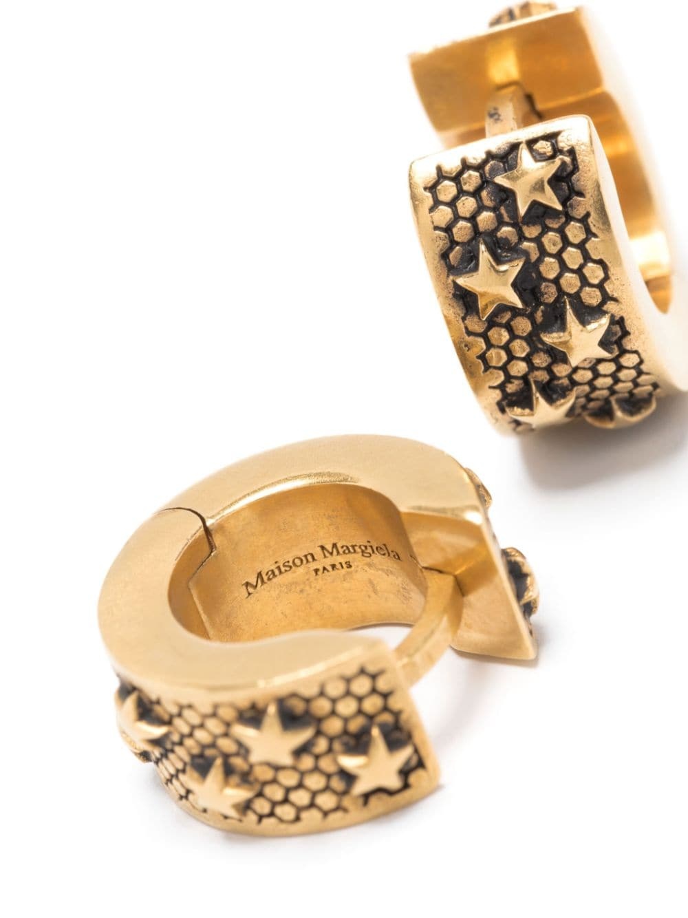 stars-detailed hoop earrings - 2