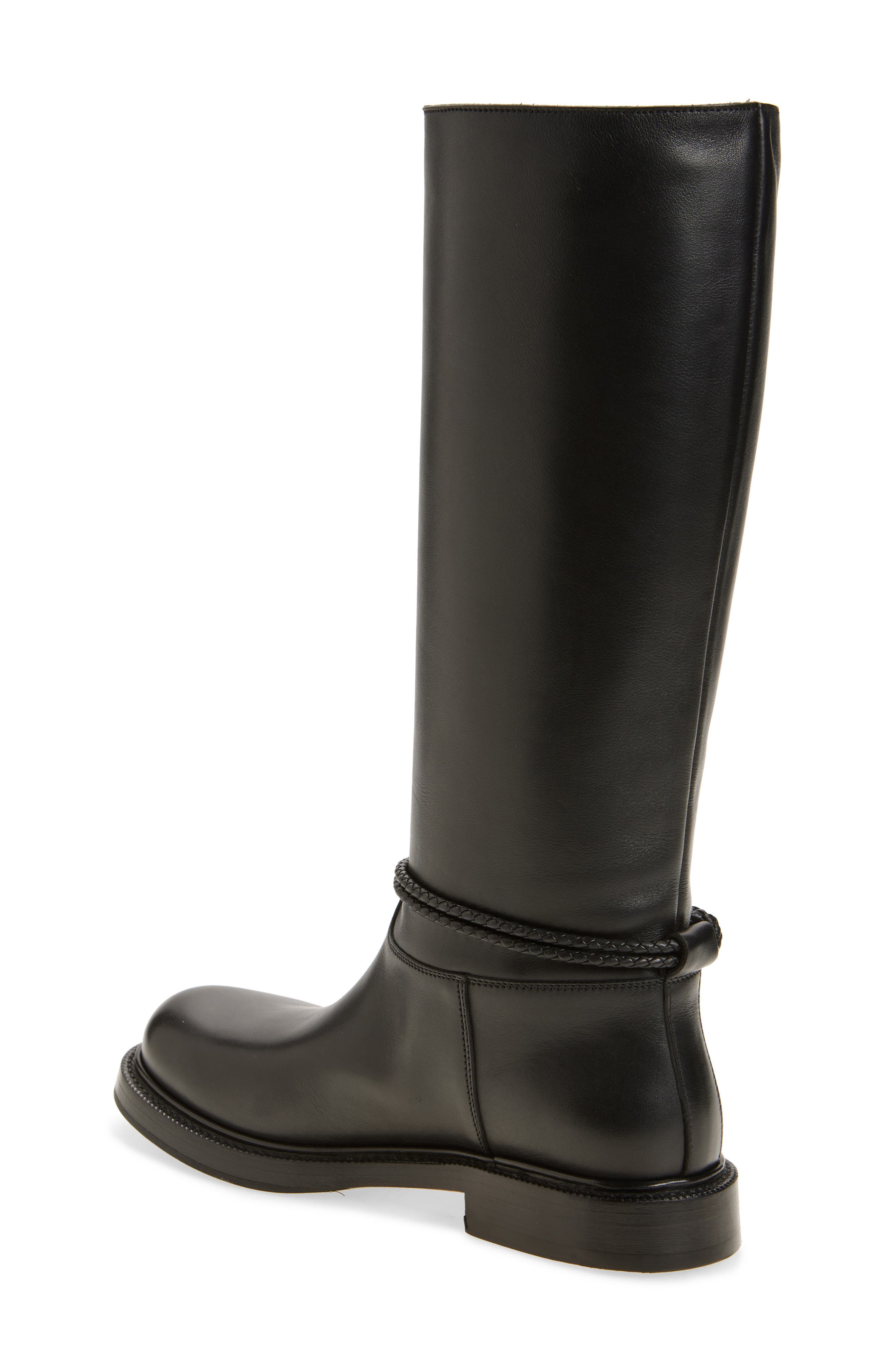 Bottega Veneta James Harness Riding Boot in 1000 Black at Nordstrom - 2