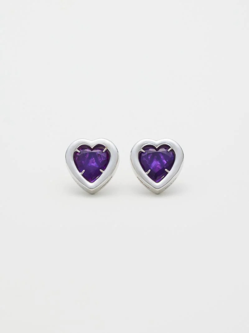 HEART STONE EARRINGS - 1