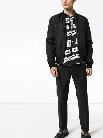 Dolce & Gabbana logo plaque bomber jacket outlook