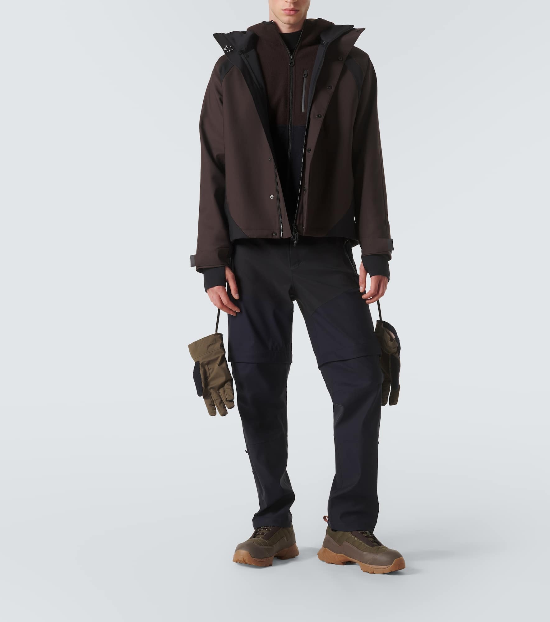High-rise wool-blend track pants - 2