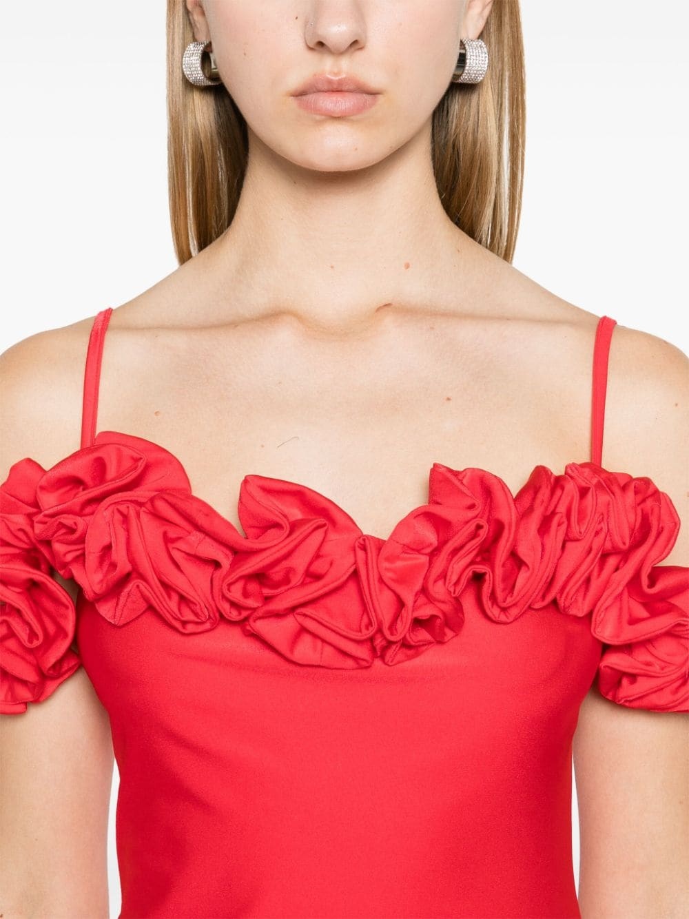 ruffle-detail maxi dress - 5