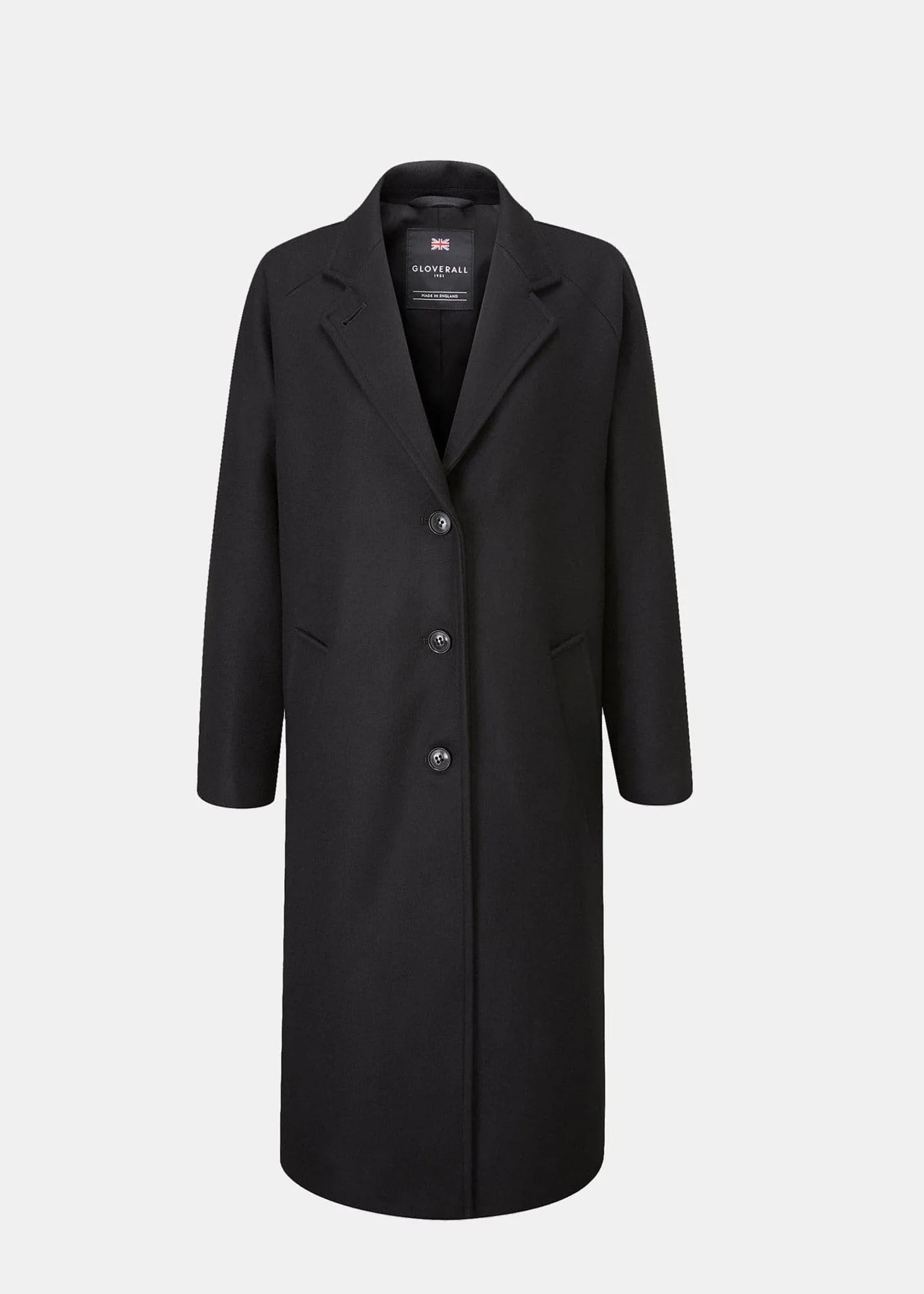 Women's Chesterfield Overcoat Black - 1